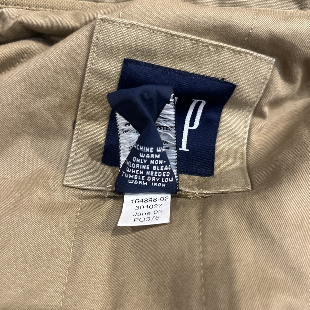 Vintage GAP Chore Barn Jacket Mens Med Brown Insulated Quilted Y2K - Picture 9 of 9